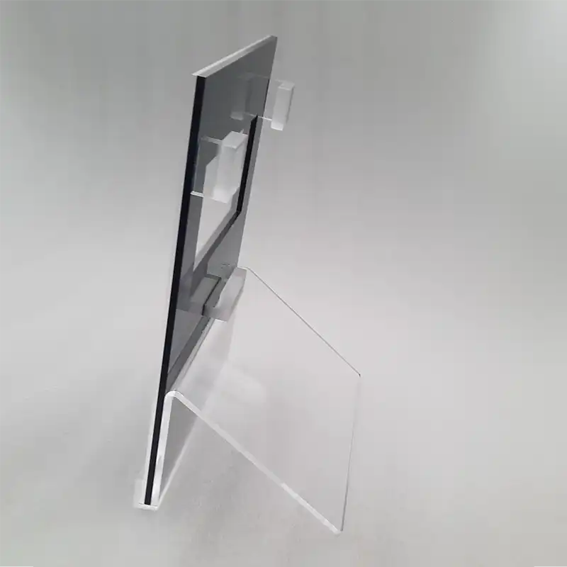 PST A4 formaat POS Display plexiglas met 7 inch scherm - zijkant